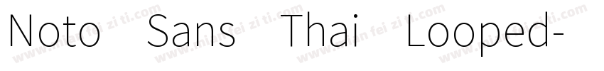 Noto Sans Thai Looped字体转换